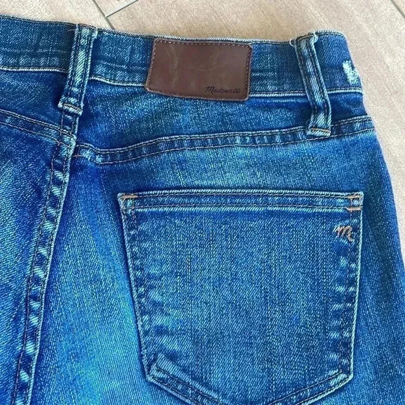 Madewell Skinny Skinny Jeans in Edmonton Wash Slight Distressed Sz 26 - Picture 8 of 9